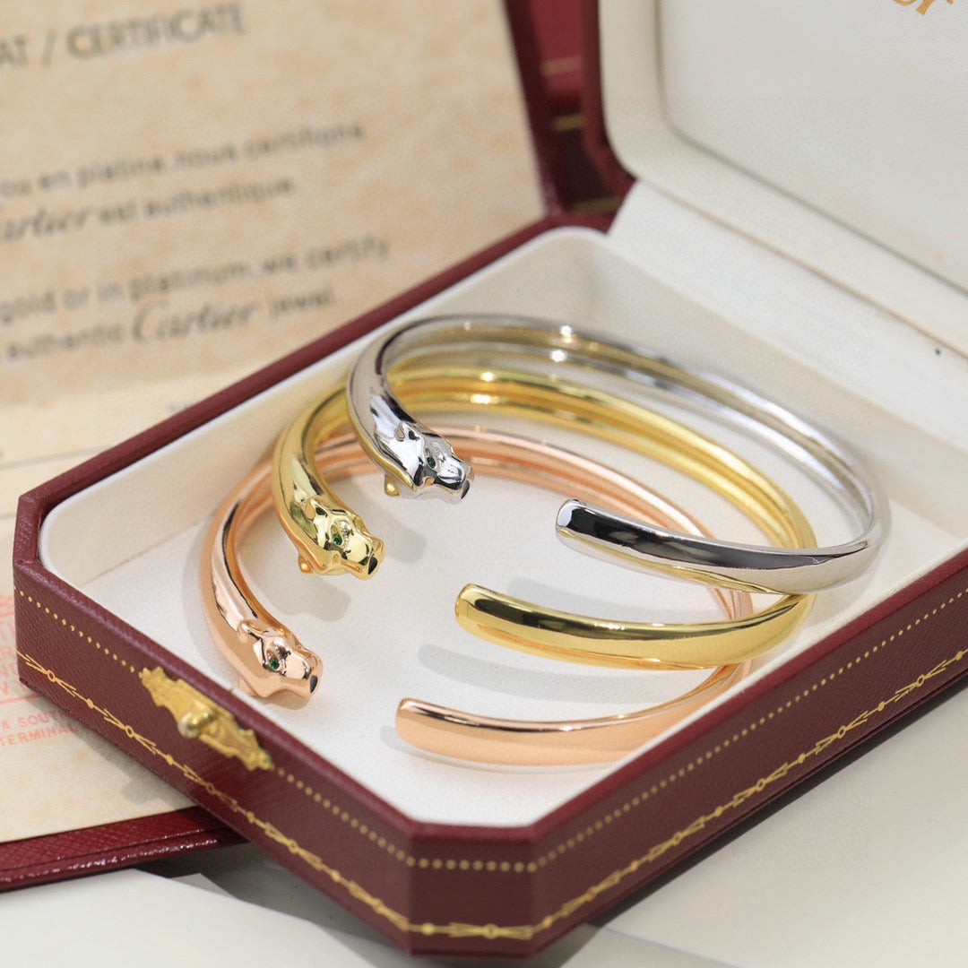 [Raffine]PANTHERE OPEN BRACELET