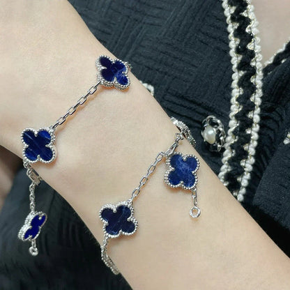 [RAFFINE]CLOVER 5 MOTIF PIETERSITE BRACELET COLLECTION