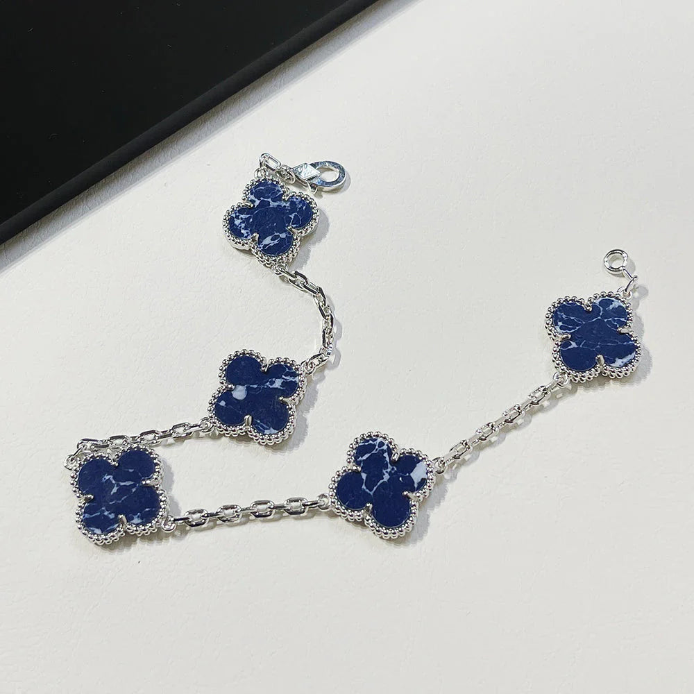 [RAFFINE]CLOVER 5 MOTIF PIETERSITE BRACELET COLLECTION