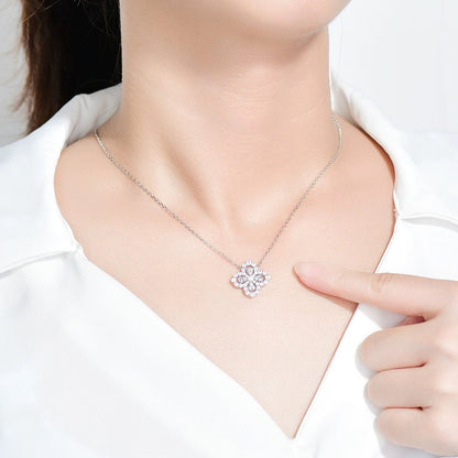 [Raffine] COLLAR DE LAZO CON MOTIVO COMPLETO DE DIAMANTE DE 16 MM EN MÚLTIPLES COLORES