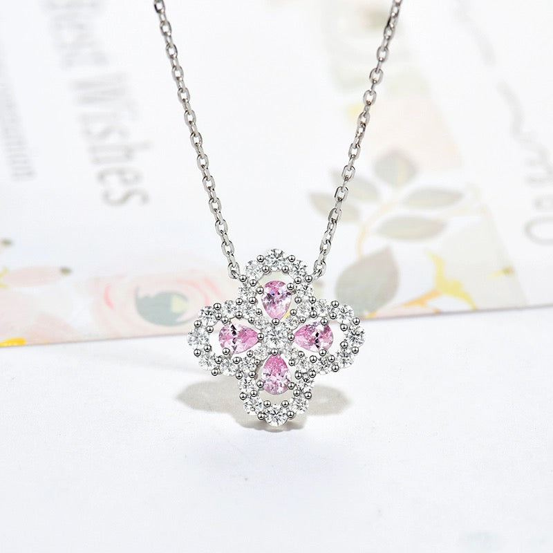 [Raffine] COLLAR DE LAZO CON MOTIVO COMPLETO DE DIAMANTE DE 16 MM EN MÚLTIPLES COLORES