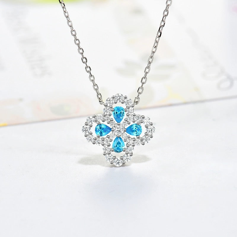 [Raffine] COLLAR DE LAZO CON MOTIVO COMPLETO DE DIAMANTE DE 16 MM EN MÚLTIPLES COLORES