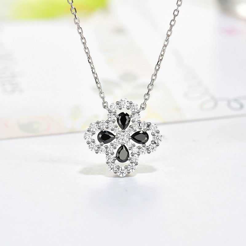[Raffine] COLLAR DE LAZO CON MOTIVO COMPLETO DE DIAMANTE DE 16 MM EN MÚLTIPLES COLORES
