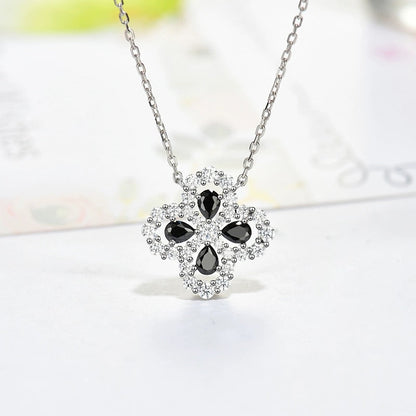 [Raffine] COLLAR DE LAZO CON MOTIVO COMPLETO DE DIAMANTE DE 16 MM EN MÚLTIPLES COLORES