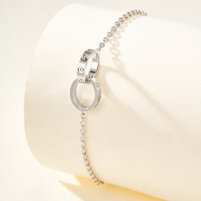 [Raffine]LOVE BRACELET DOUBLE RING