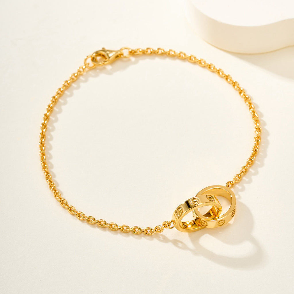 [Raffine]LOVE BRACELET DOUBLE RING