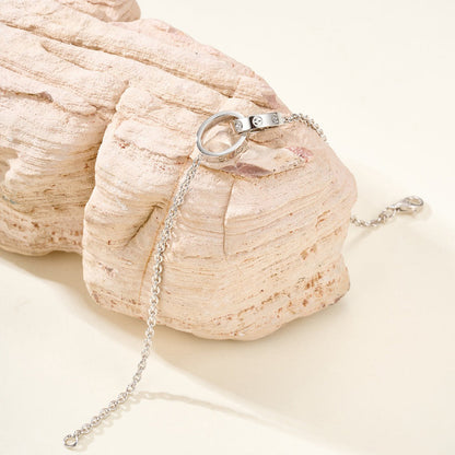 [Raffine]LOVE BRACELET DOUBLE RING