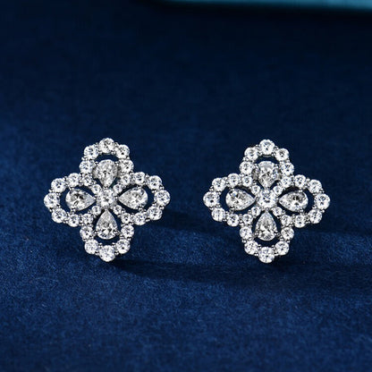 [Raffine]Boucles d'oreilles créoles motif diamant 16 mm