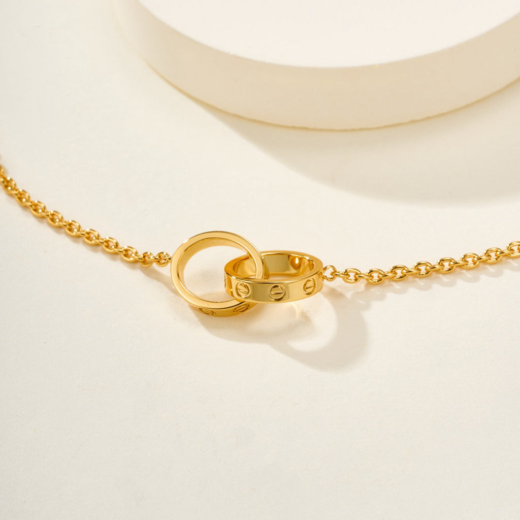 [Raffine]LOVE BRACELET DOUBLE RING
