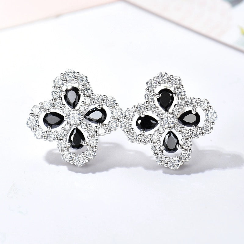 [Raffine]Boucles d'oreilles créoles motif diamant 16 mm