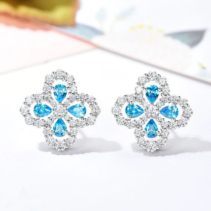 [Raffine]Boucles d'oreilles créoles motif diamant 16 mm