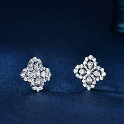 [Raffine]Boucles d'oreilles créoles motif diamant 16 mm