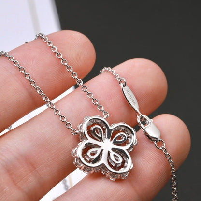 [Raffine] COLLAR DE LAZO CON MOTIVO COMPLETO DE DIAMANTE DE 16 MM EN MÚLTIPLES COLORES