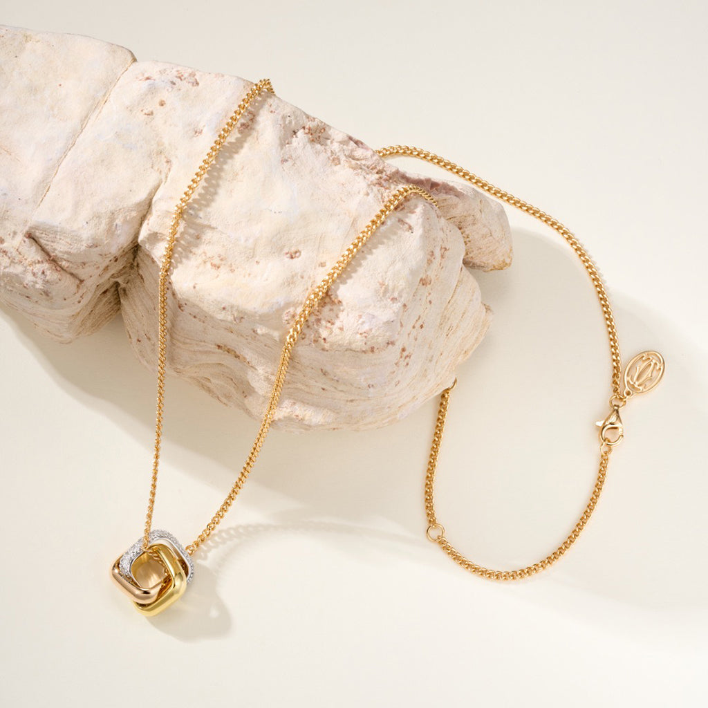 [Raffine]TRINITY CUSHION NECKLACE COLLECTION