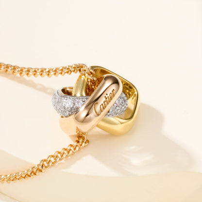 [Raffine]TRINITY CUSHION NECKLACE COLLECTION