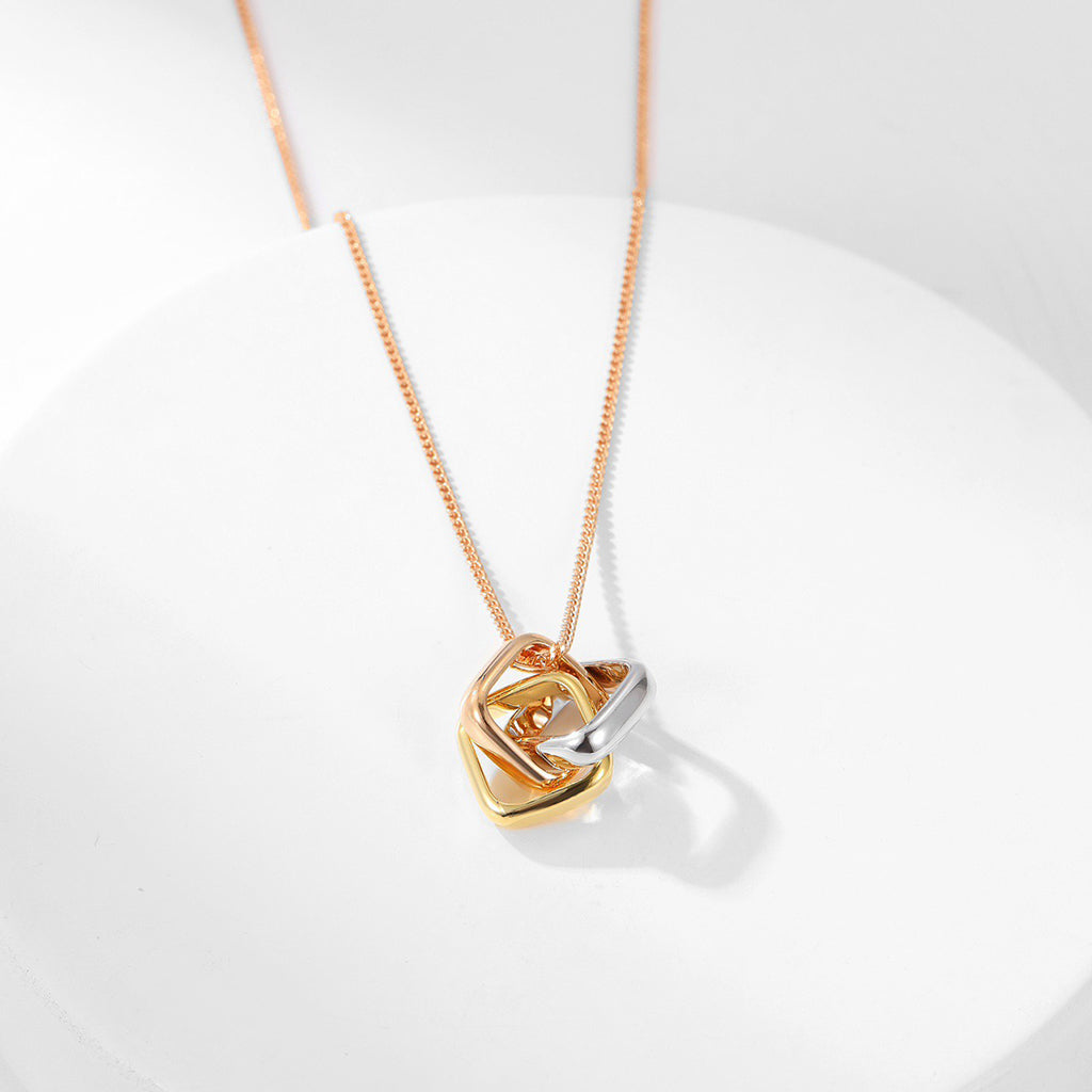 [Raffine]TRINITY CUSHION NECKLACE COLLECTION