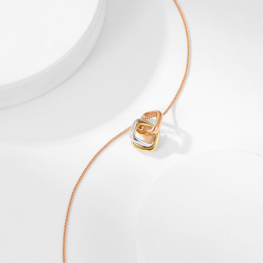 [Raffine]TRINITY CUSHION NECKLACE COLLECTION