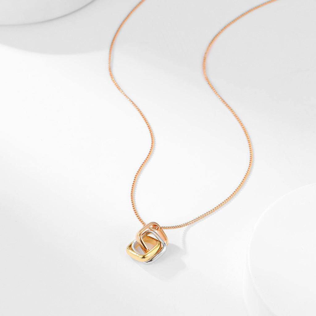 [Raffine]TRINITY CUSHION NECKLACE COLLECTION