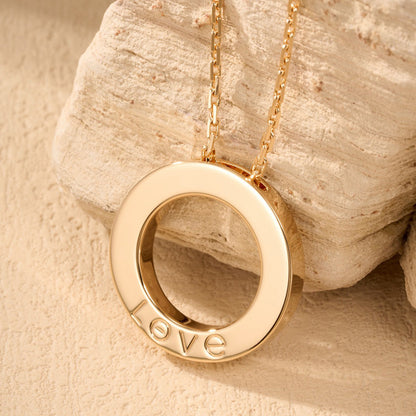 [Raffine]LOVE NECKLACE 16MM  FULL DIAMOND