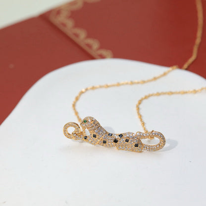 [Raffine]PANTHERE PAVED DIAMOND NECKLACE