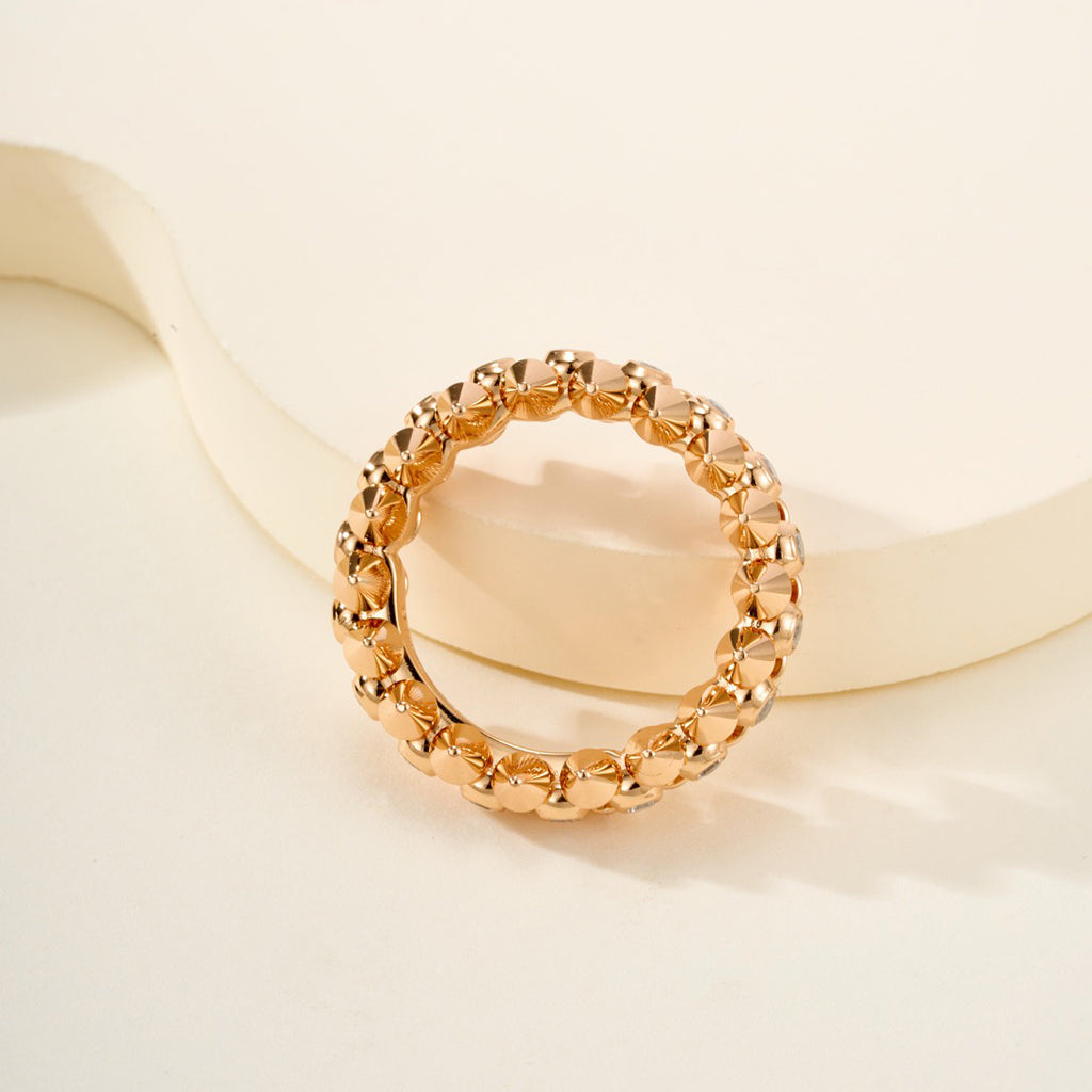 [Raffine]CLASH 6.8MM DIAMOND MEDIUM RING