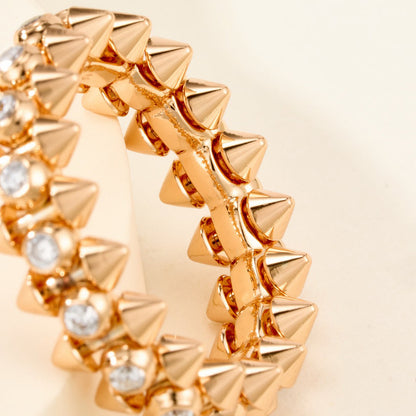 [Raffine]CLASH 6.8MM DIAMOND MEDIUM RING