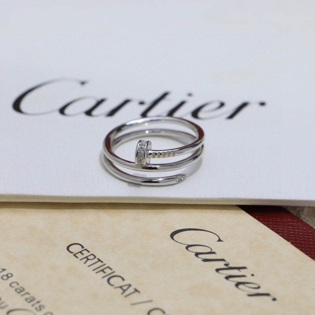 [Raffine]JUSTE RING 4.8MM HALF DIAMOND