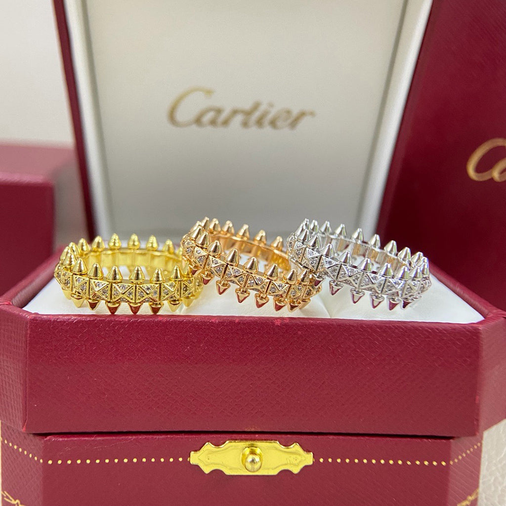 [Raffine]CLASH 6.4MM SMALL FULL DIAMOND RING