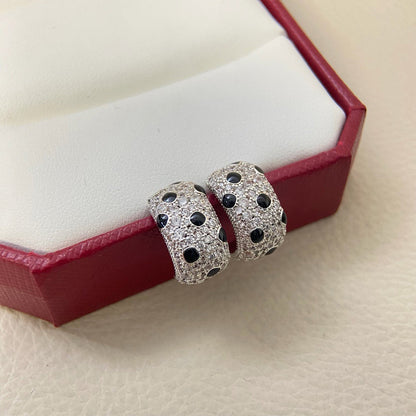 [Raffine]PANTHERE MINI FULL DIAMOND EARRINGS