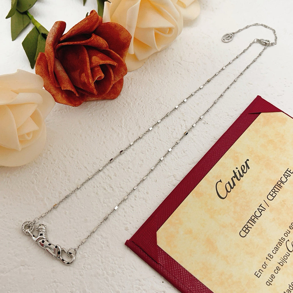 [Raffine]PANTHERE FULL DIAMOND NECKLACE