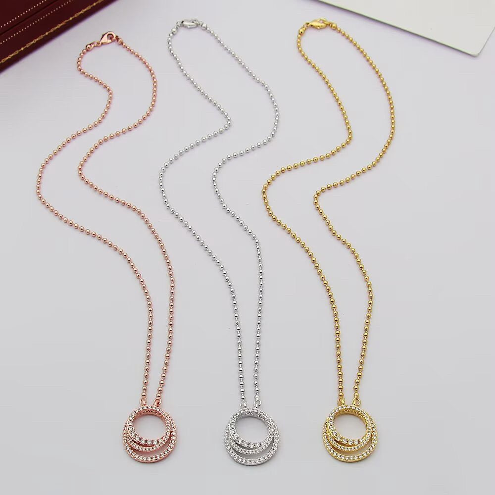 [Raffine]ETINCELLE  FULL DIAMOND NECKLACE