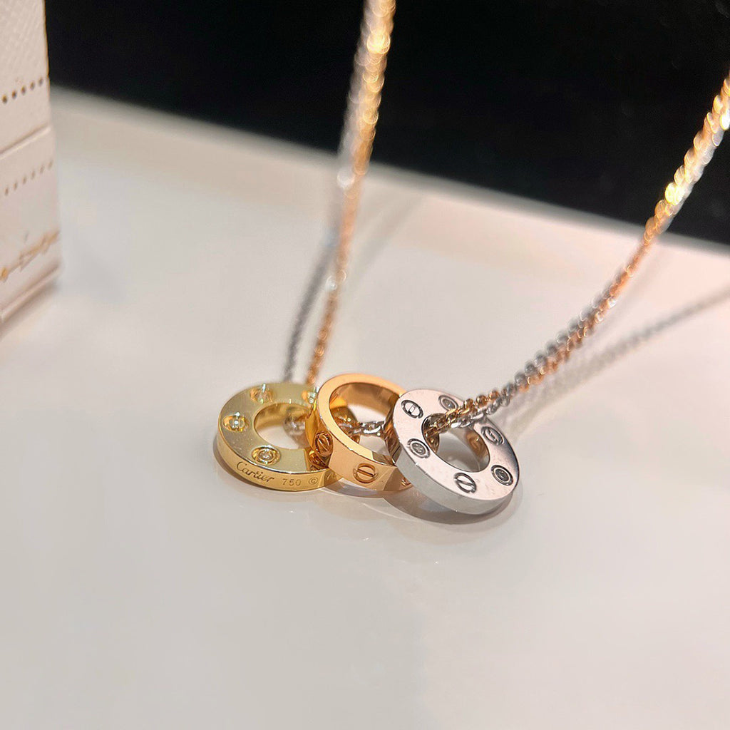 [Raffine]LOVE 6 DIAMOND PENDANT NECKLACE