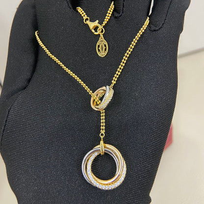 [Raffine]TRINITY DIAMONDS NECKLACE
