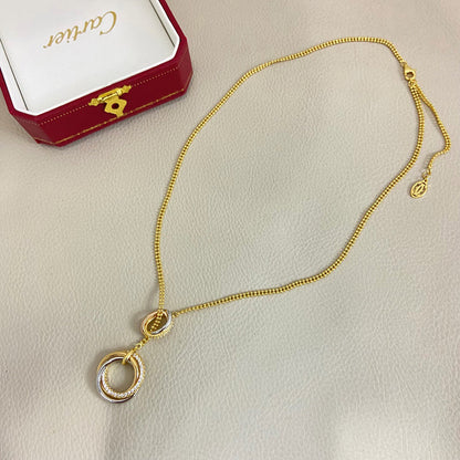 [Raffine]TRINITY DIAMONDS NECKLACE