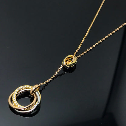 [Raffine]TRINITY DIAMONDS NECKLACE