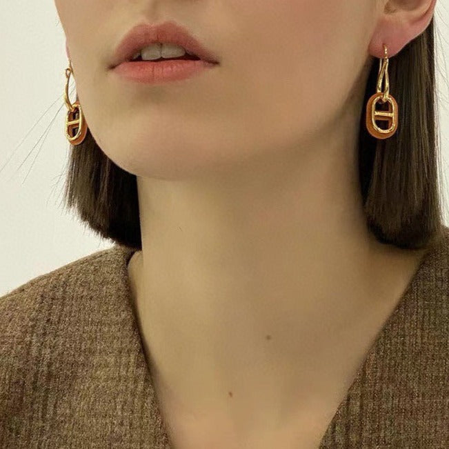 [Raffine]Boucles d'oreilles en or HM O'MAILLON