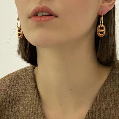[Raffine]Boucles d'oreilles en or HM O'MAILLON