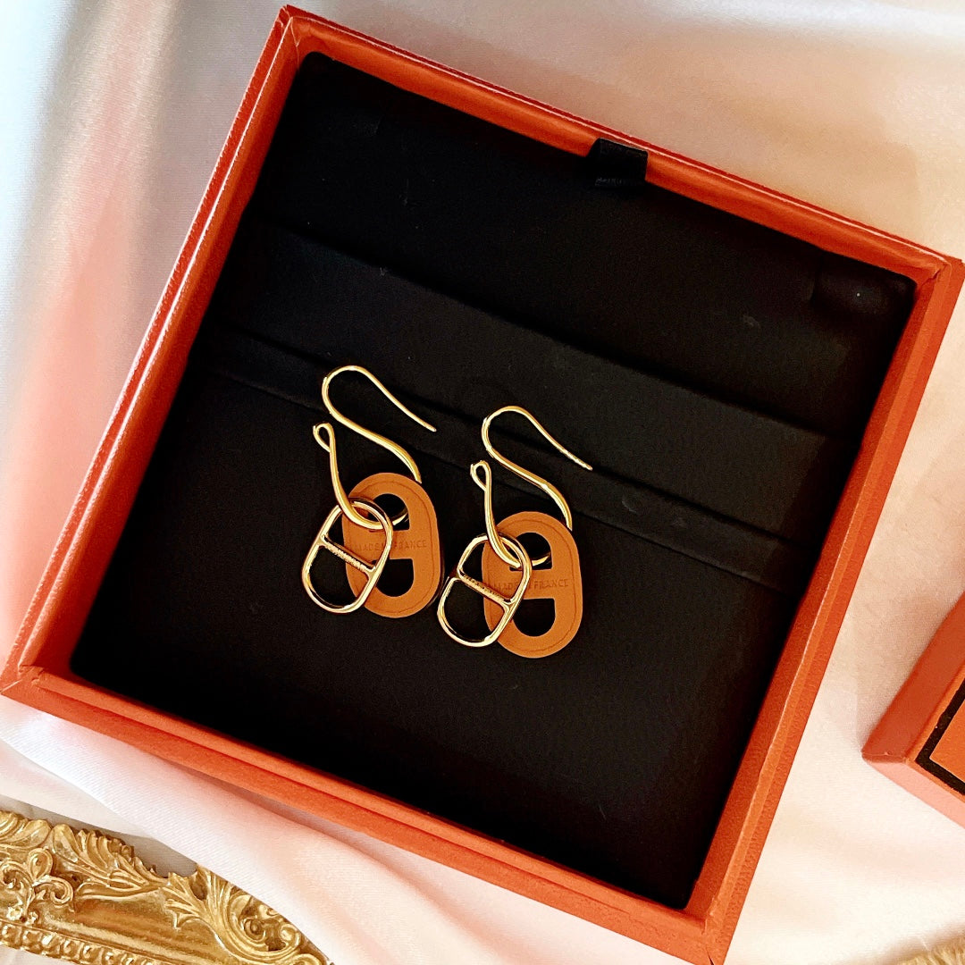 [Raffine]Boucles d'oreilles en or HM O'MAILLON