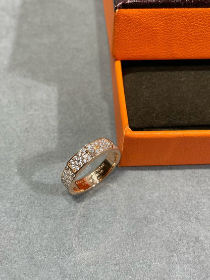 [RAFFINE] ANILLO KELLY DE ORO ROSA CON DIAMANTES