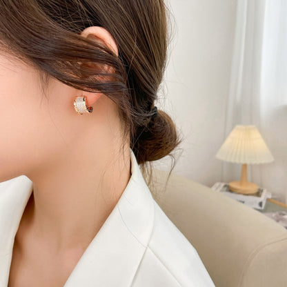 [RAFFINE] PENDIENTES DE DIAMANTES ZERO 1 PAVÉ