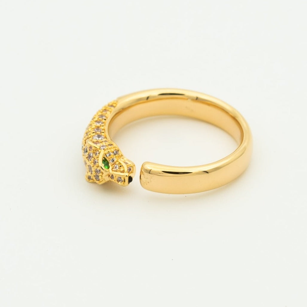 [RAFFINE] ANILLO PANTHERE DIAMANTE 7.3MM