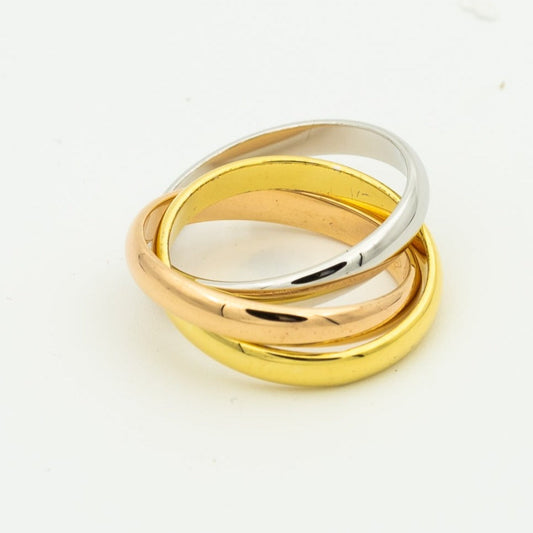 [RAFFINE]TRINITY RING GOLD PINK GOLD SILVER