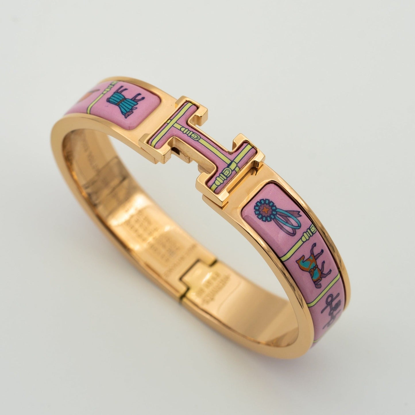 [RAFFINE]H PINK GOLD BRACELET PINK CERAMIC