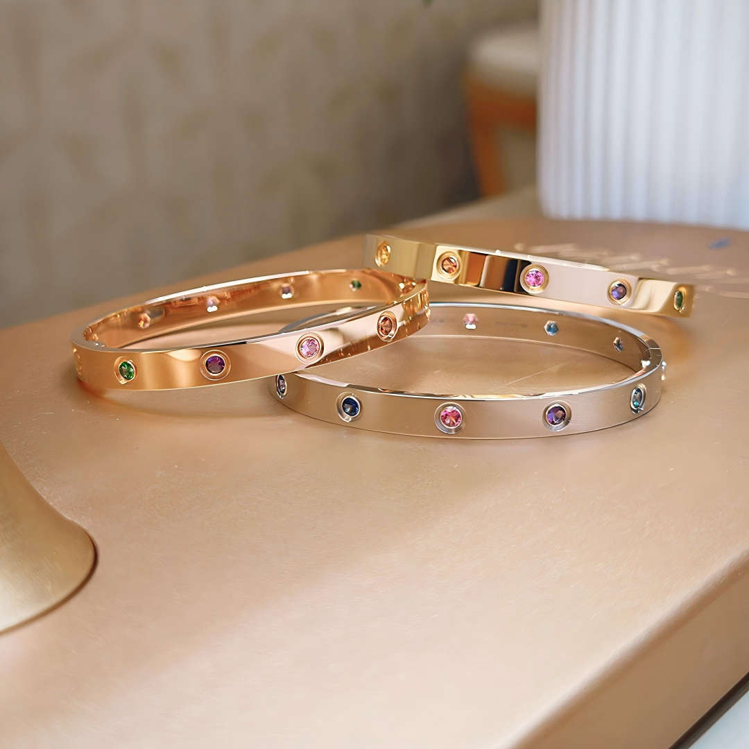 [RAFFINE]2026 RAINBOW LOVE BRACELET 6.1MM  10 DIAMONDS