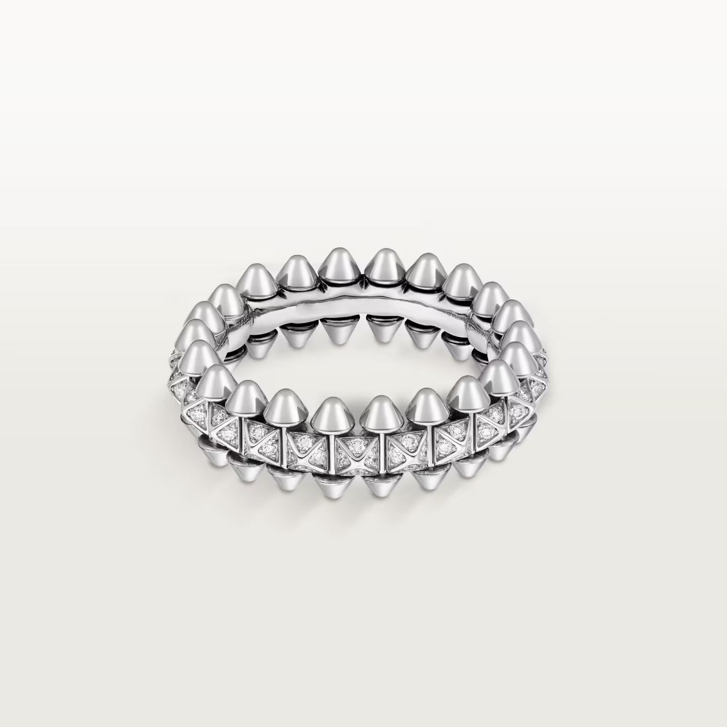 [Raffine]CLASH 6.4MM SMALL FULL DIAMOND RING
