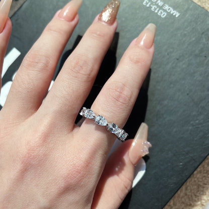 [RAFFINE]Exquisite Pear Cut Tennis Ring