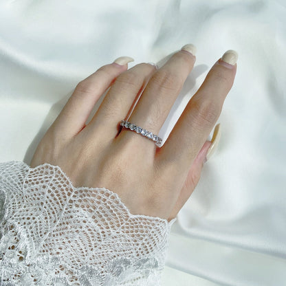 [RAFFINE]Sparkling Round Cut Tennis Ring