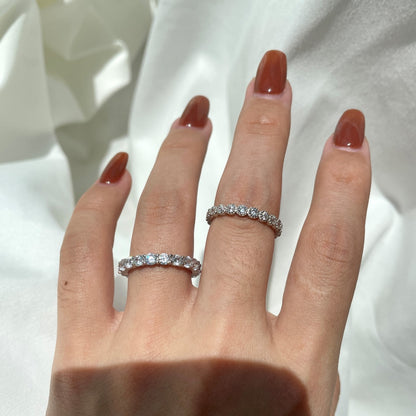 [RAFFINE]Sparkling Round Cut Tennis Ring