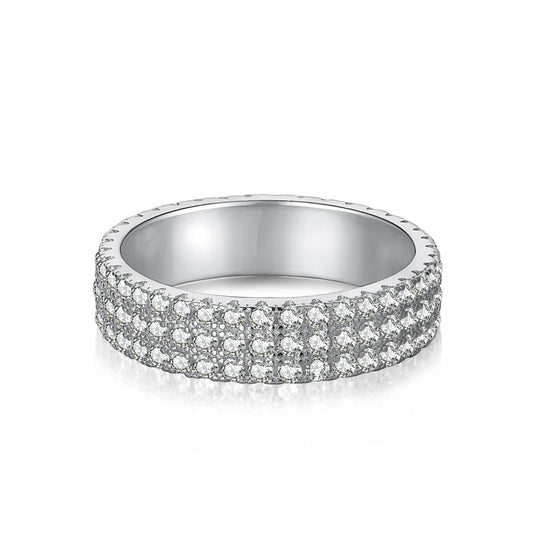 [Raffine]Dainty Round Cut Tennis Ring