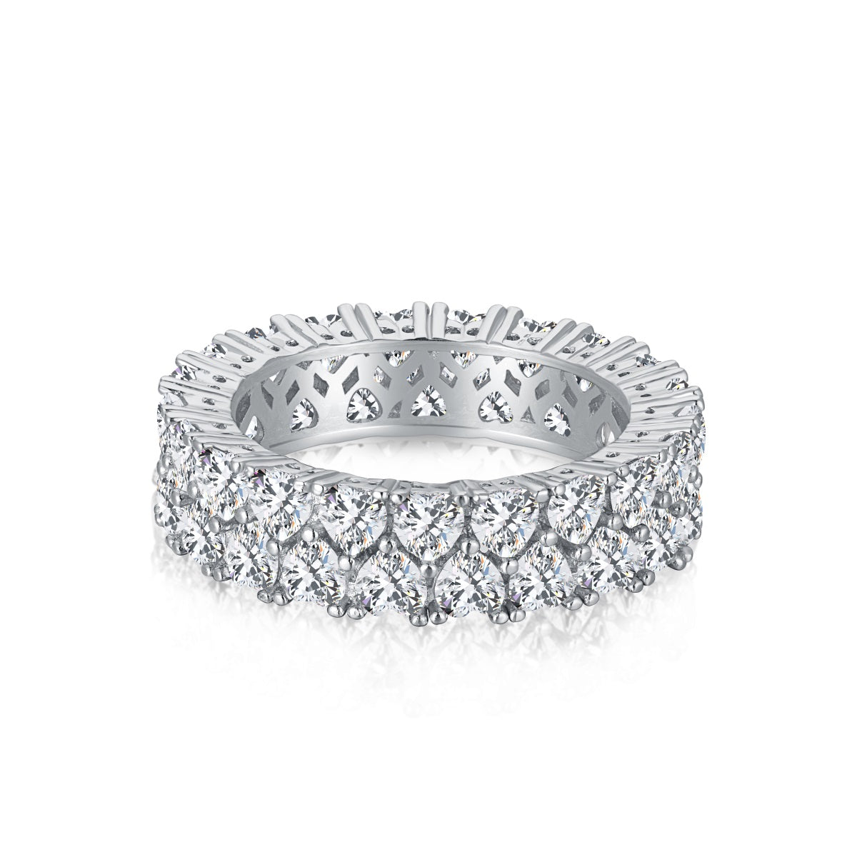 [RAFFINE]Sparkling Full Heart Ring